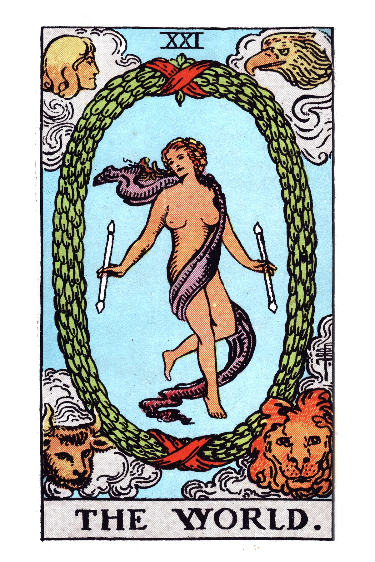 The World (Restored Rider-Waite) — print