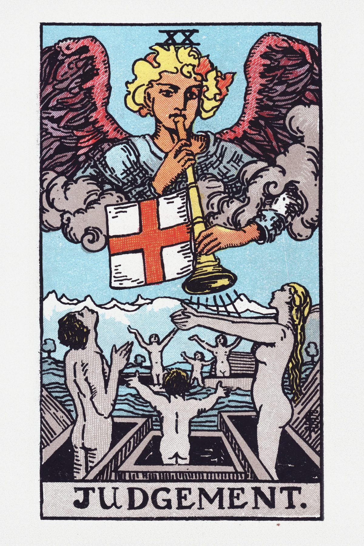 Judgement (Restored Rider-Waite) — RW-Judgement-02-24x36